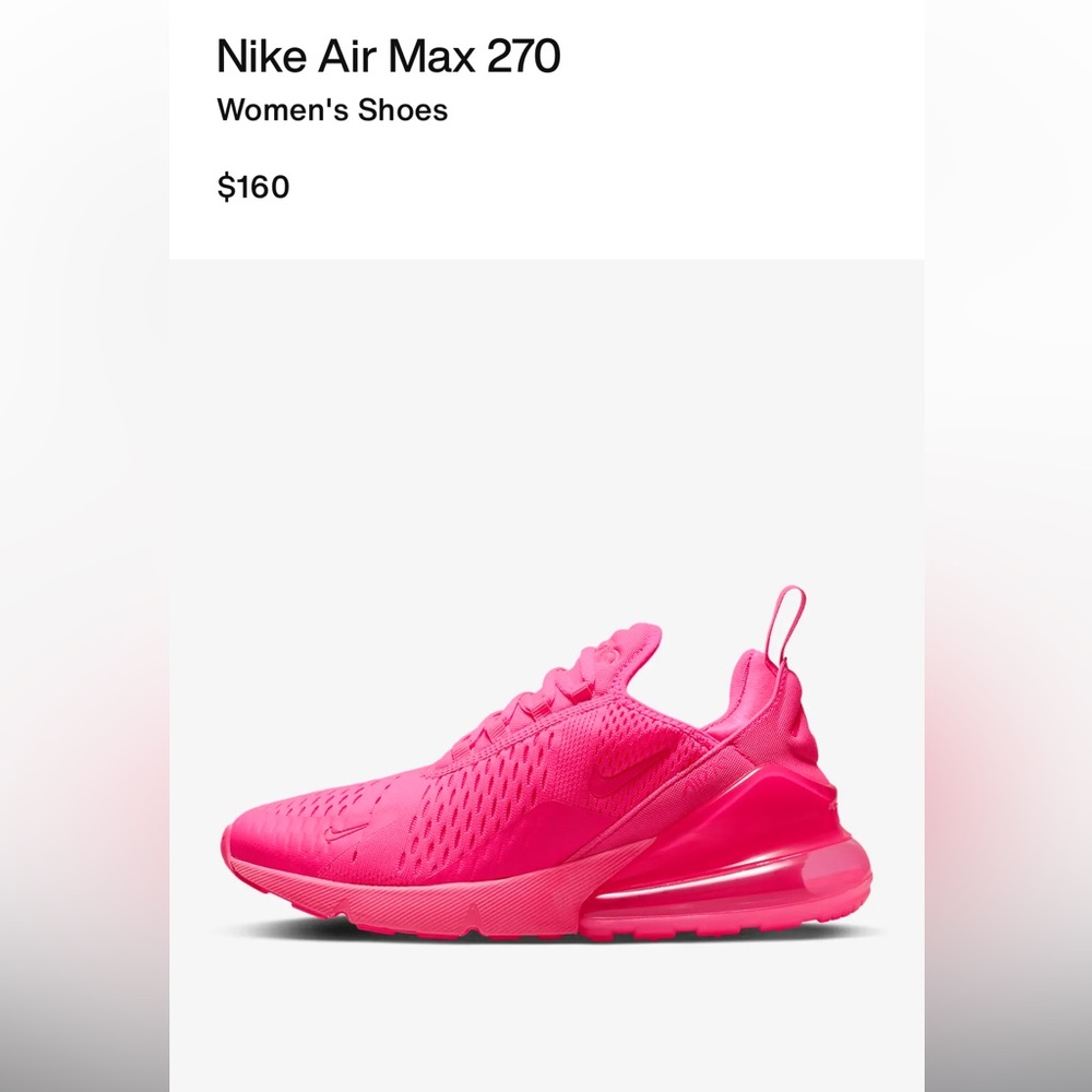 Nike Air Max 270 Women’s size 5R